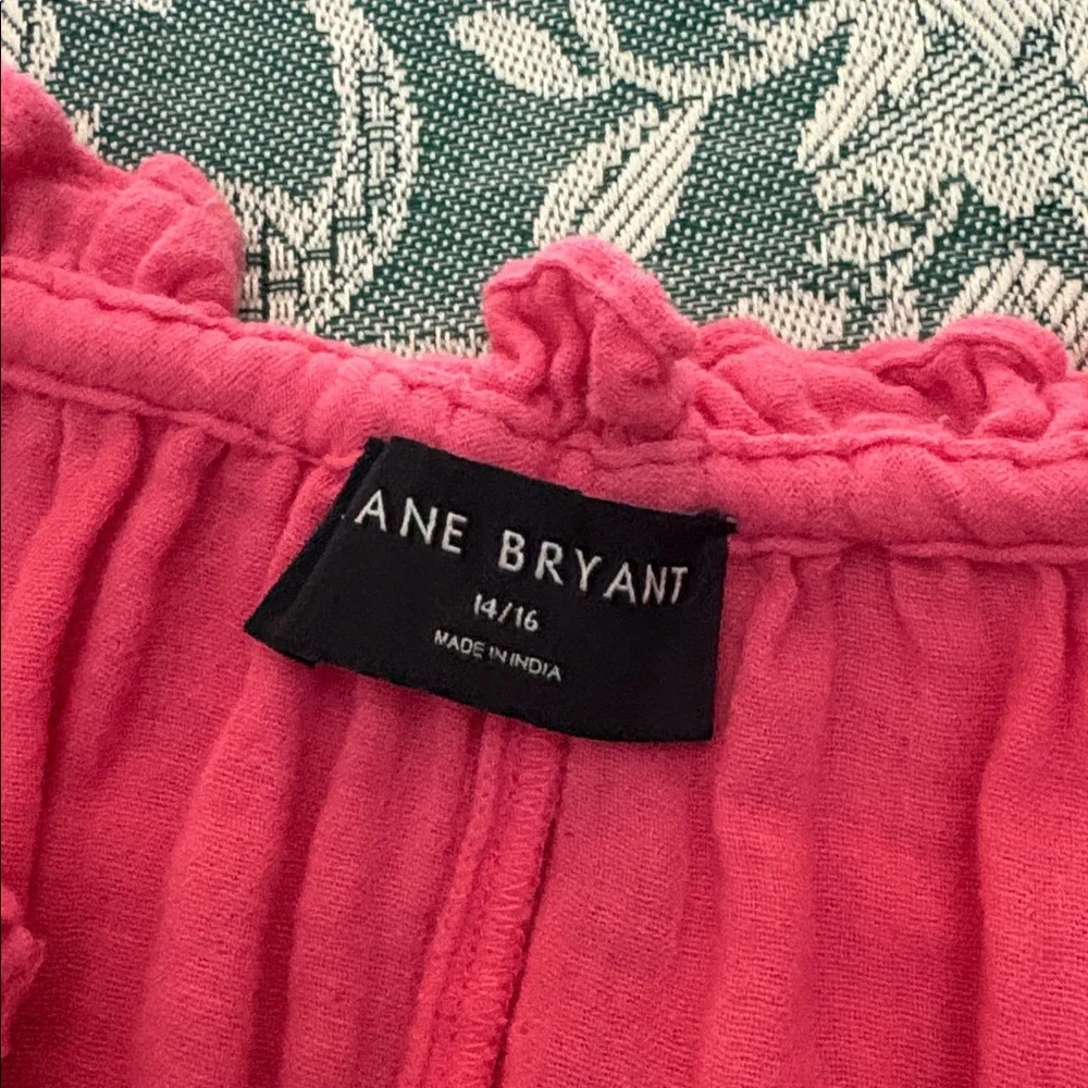 Lane Bryant Vibrant Pink Blouse - Picture 3 of 5